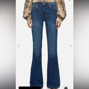 TRUE VINTAGE Y2K 7 For All Mankind Medium Blue Flare Jeans